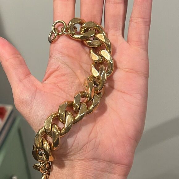Marc Jacobs chunky gold plated bracelet - Picture 3 of 3